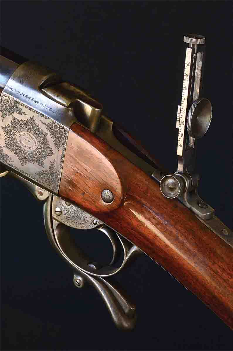This Gibbs-Farquharson-Metford long-range target rifle built by George Gibbs to the Farquharson patent using Metford rifling is one of the great target rifles of all time.